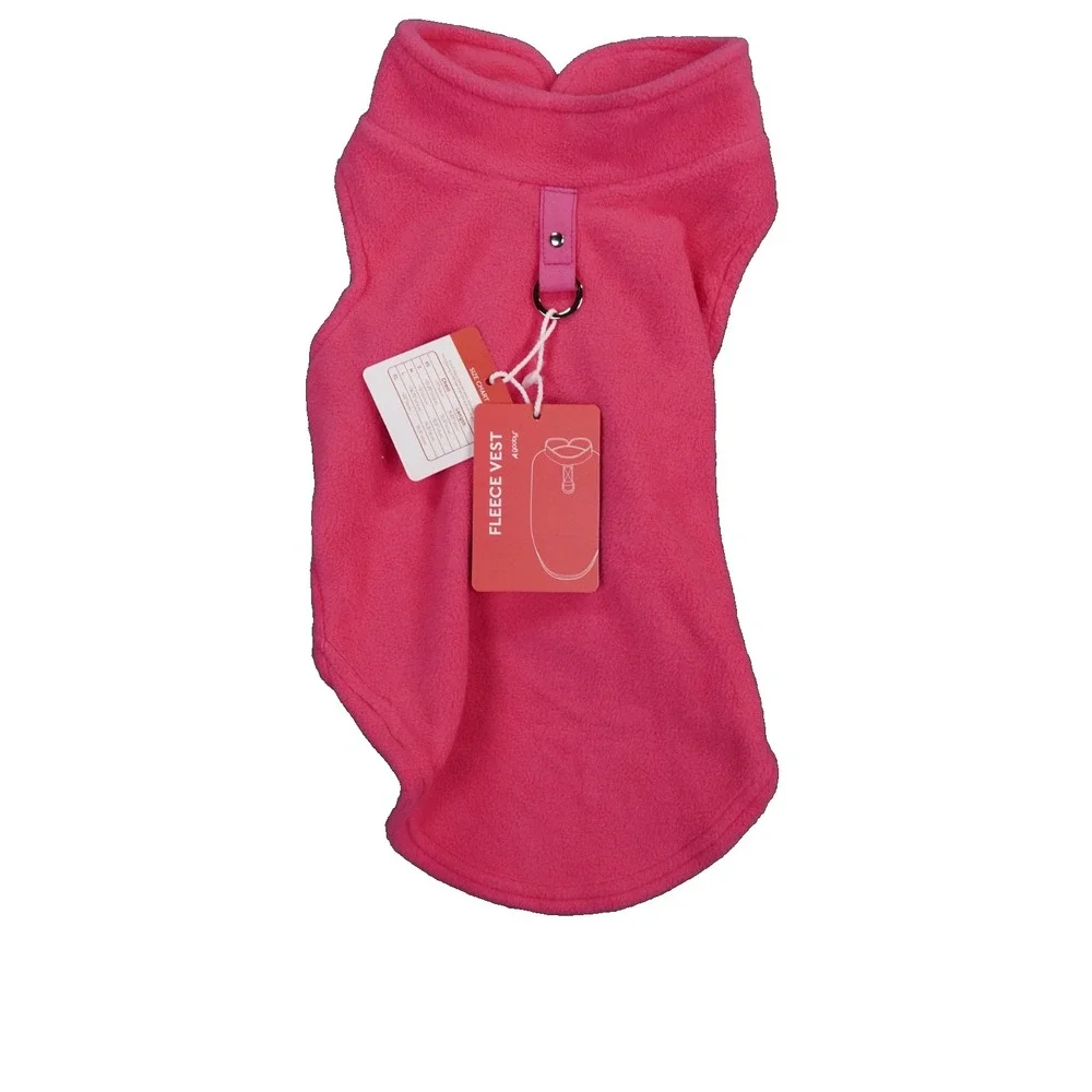 Gooby‎ Pink Fleece Vest Size Large 14.5 Inches Small Dogs Large Cat